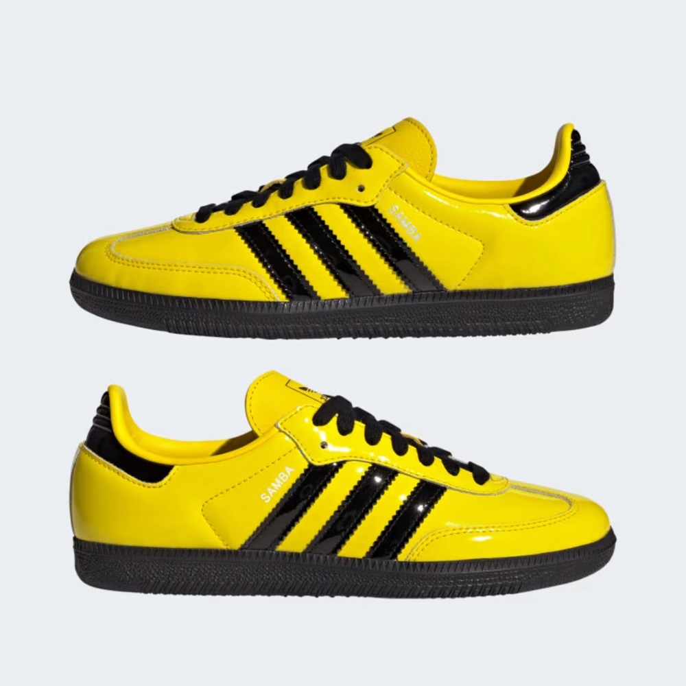 NWOT Adidas Samba OG Shoes Yellow and Black. - Picture 3 of 5